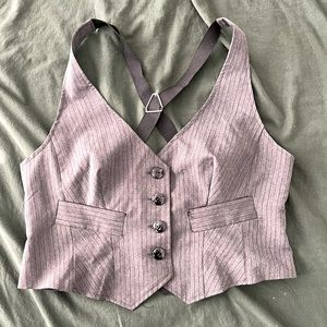 Crop fashion vest